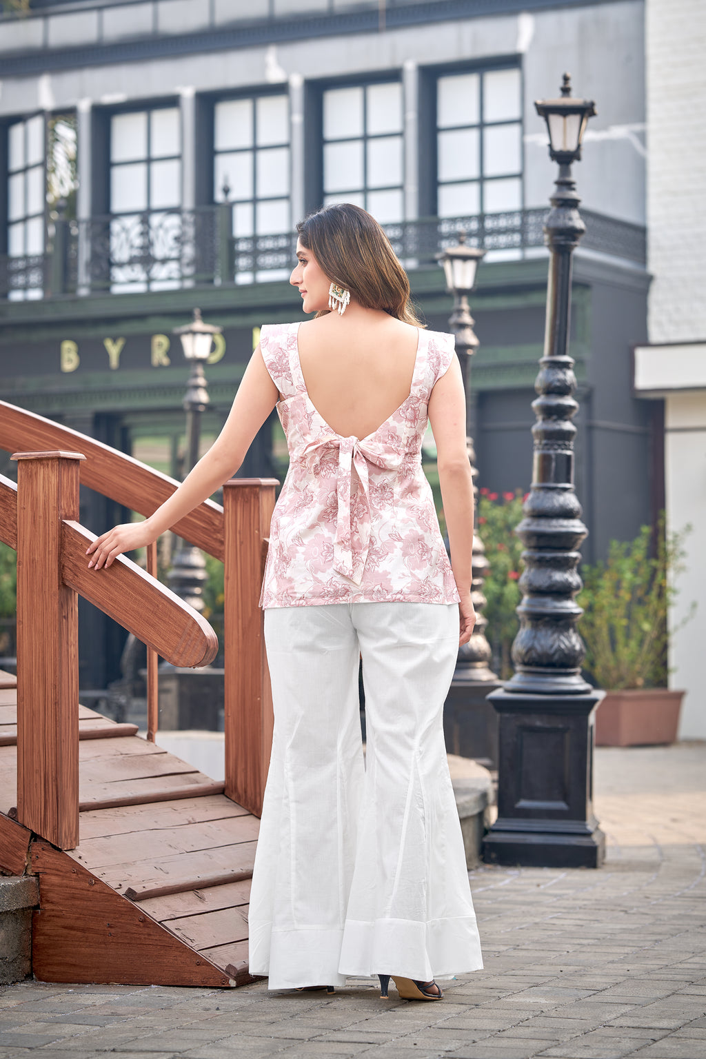 Blush Bow | Pure Cotton Short Kurti