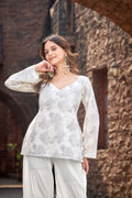 Ivory Grace | Pure Cotton Short Kurti