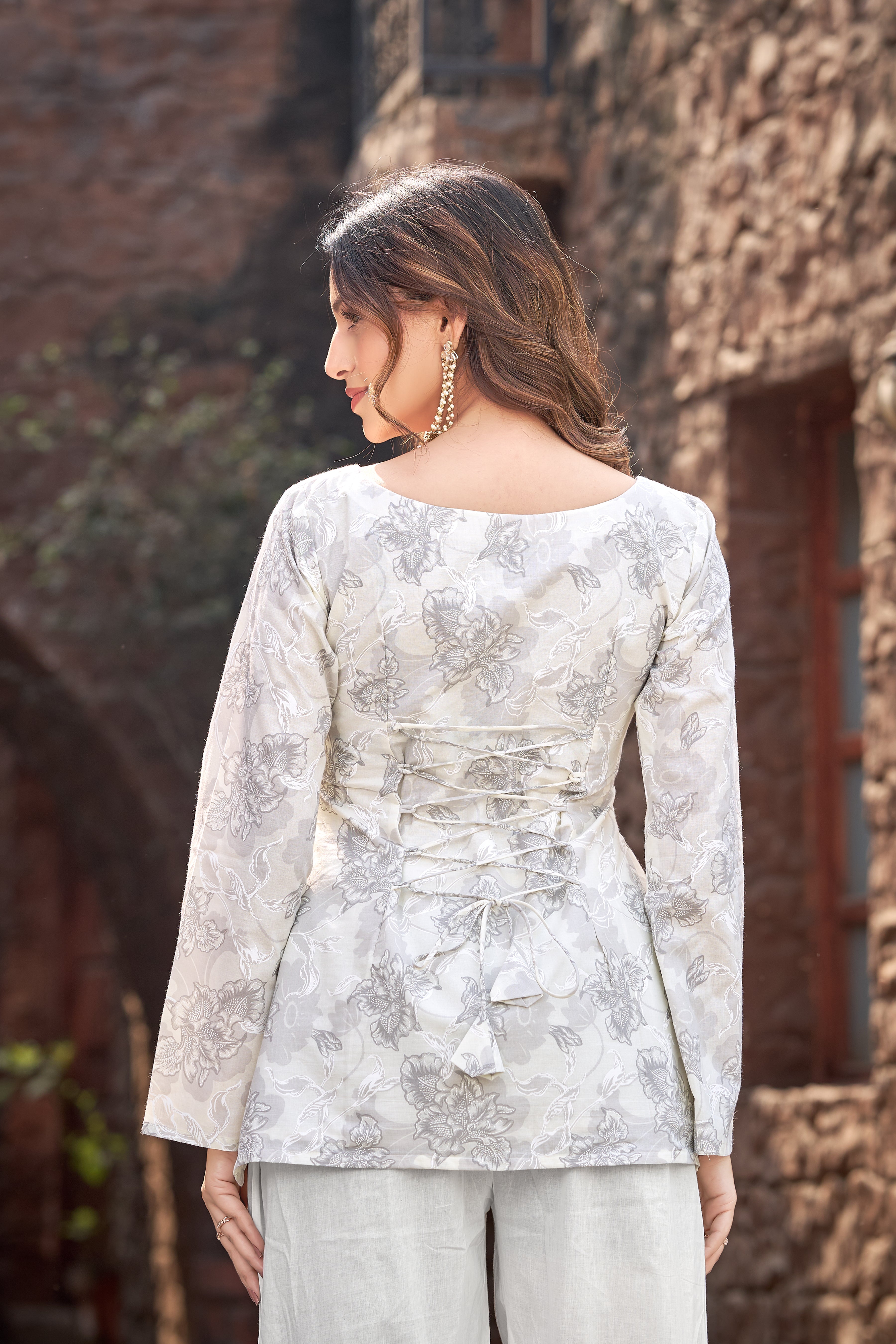 Ivory Grace | Pure Cotton Short Kurti